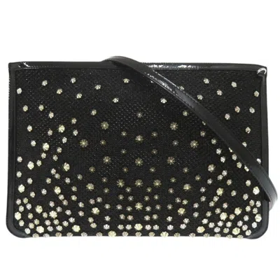Pre-owned Christian Louboutin Black Pvc Clutch Bag Shoulder Bag ()