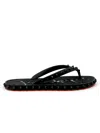 Christian Louboutin Studded Rubber Sole Open Toe Sandals