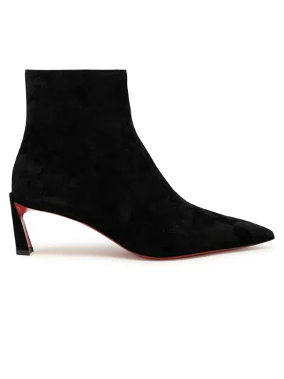 CHRISTIAN LOUBOUTIN CHRISTIAN LOUBOUTIN BLACK VEAU VELOURS CONDORA BOOTY 55 BOOTS