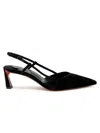 Christian Louboutin Condoroline 55 Black Suede Pumps In Black