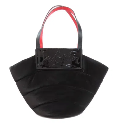 Pre-owned Christian Louboutin Black Velvet Tote Bag ()