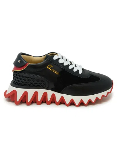Christian Louboutin Logo Casual Sports Shoes In Black