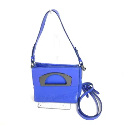 Pre-owned Christian Louboutin Blue Leather Handbag Shoulder Bag ()