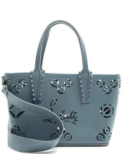 Christian Louboutin Blue Leather Loubinthesky Cabata Mini Tote (authentic Pre-loved)