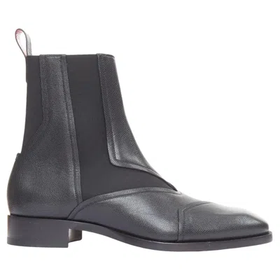 Pre-owned Christian Louboutin Boabi Leather Chelsea Boot Eu43.5 In Black