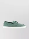 Christian Louboutin Boat Round Toe Loafers With Metal Hardware