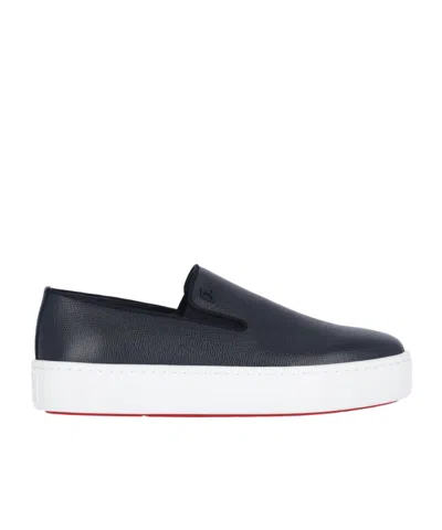 Christian Louboutin Boatissimo Slip-on Sneakers In Black