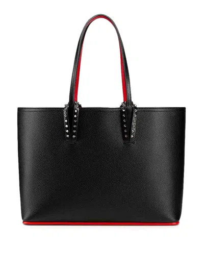 Christian Louboutin Cabata Soft Small Tote Bag In Black