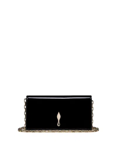 CHRISTIAN LOUBOUTIN BETTINA PATENT CALFSKIN CLUTCH