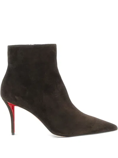 CHRISTIAN LOUBOUTIN CHRISTIAN LOUBOUTIN MISS Z LEATHER ANKLE BOOTS