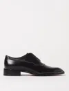 Christian Louboutin Black Greggo Orlato Lace-up Loafers In Black