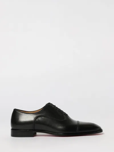 Christian Louboutin Seriox Cap-toe Leather Oxford Shoes In Black