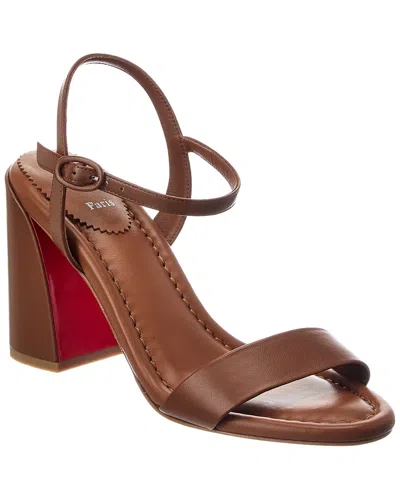 Christian Louboutin Jane 85 Leather Sandal In Pattern
