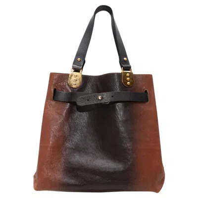Pre-owned Christian Louboutin Brown & Black  Ombre Ponyhair-lined Handbag