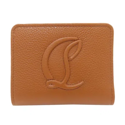 Pre-owned Christian Louboutin Brown Leather Wallet (bi-fold) ()