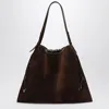 Christian Louboutin Brown Suede Baggy Tote Bag Women In Neutral