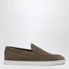 Christian Louboutin Brown Suede Varsiboat Boat Shoes Men