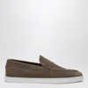 Christian Louboutin Brown Suede Varsiboat Boat Shoes Men