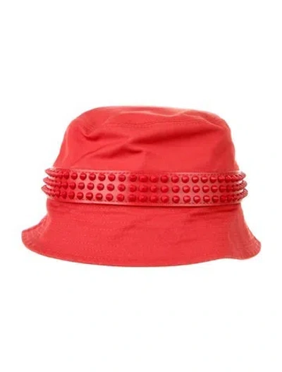 Pre-owned Christian Louboutin Bucket Hat In Red