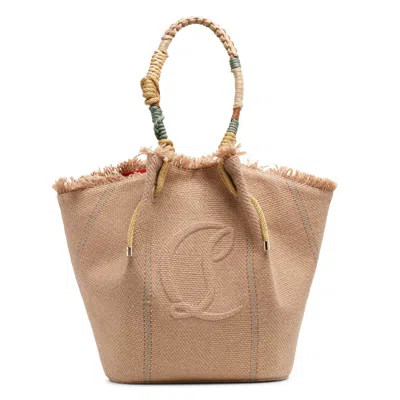 Christian Louboutin By My Side Beige Shopper Bag In Neutral