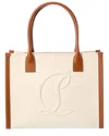 CHRISTIAN LOUBOUTIN CHRISTIAN LOUBOUTIN BY MY SIDE LARGE CANVAS & LEATHER TOTE