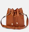 Christian Louboutin By My Side Leather Bucket Bag In Brown
