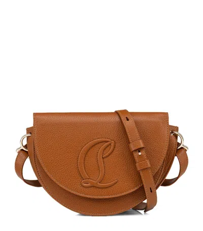Christian Louboutin By My Side Leather Cross-body Bag In Brown
