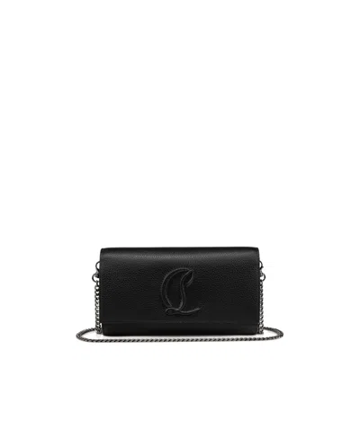 Christian Louboutin By My Side Leather Wallet In Black