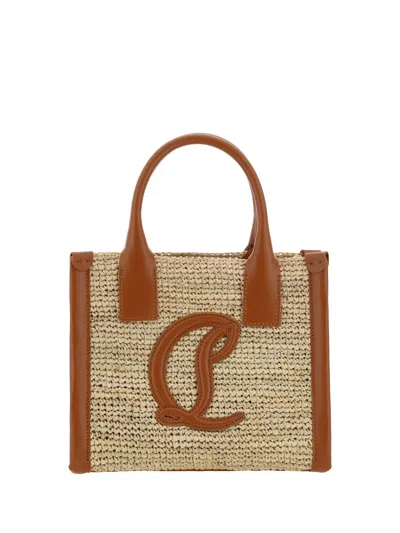 Christian Louboutin Women's Large By My Side Raffia Tote Bag In Natural