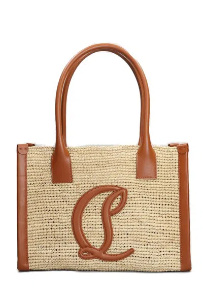 Christian Louboutin By My Side Small Tote Bag In Beige