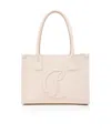Christian Louboutin By My Side Small Leather Tote Bag In Nude