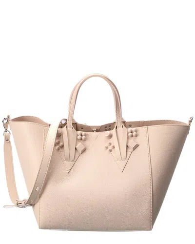 Christian Louboutin Cabachic Small Leather Tote In Pink