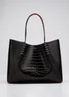 CHRISTIAN LOUBOUTIN CABAROCK LARGE IN CROC EMBOSSED LEATHER,PROD156130065