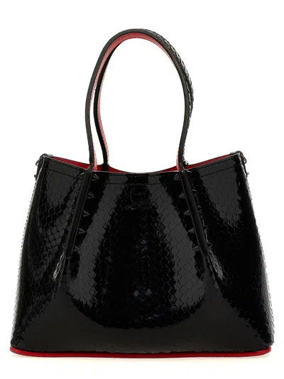 Christian Louboutin Mini Cabarock Ali Leather Top Handle Bag In Black