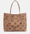 Christian Louboutin Small Cabarock Loubinthesky Perforated Leather Tote In Beige