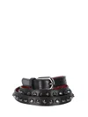 Christian Louboutin Cabata Belt 15 Mm In Black