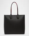Christian Louboutin Cabata Empire Spike Tote Bag In Leather In Black