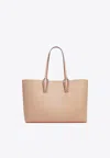 Christian Louboutin Cabata Grained Leather Tote Bag In Sand