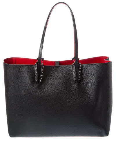 Christian Louboutin Cabata Large Leather Tote In Black
