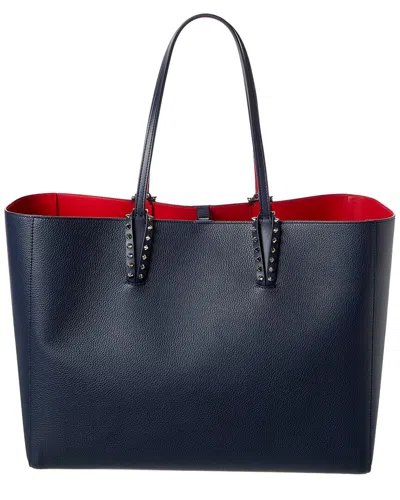 Christian Louboutin Cabata Large Leather Tote In Blue