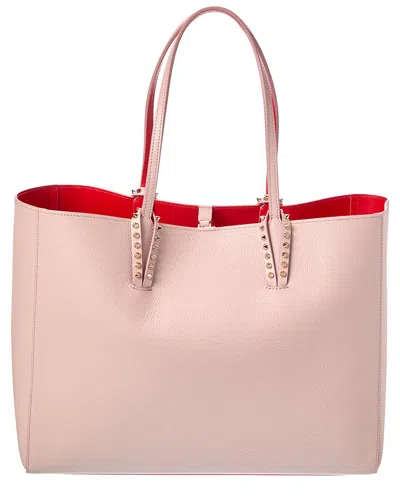 Christian Louboutin Cabata Large Leather Tote In Pink