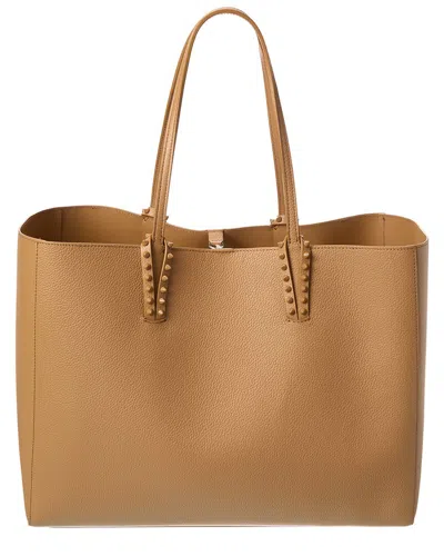 Christian Louboutin Cabata Large Leather Tote In Sand