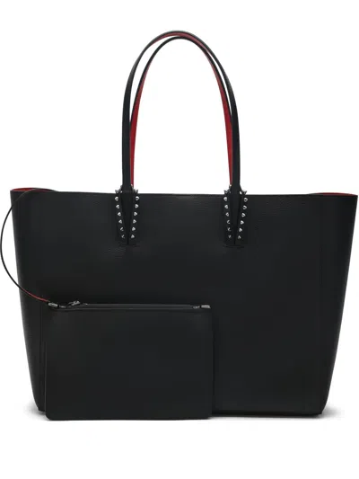 Christian Louboutin Cabata Large Soft Leather Tote Bag In Black