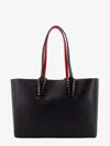 Christian Louboutin Cabata Leather Shoulder Bag With Studs