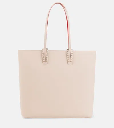 Christian Louboutin Cabata Leather Tote Bag In Leche