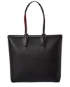 Christian Louboutin Cabata Zipped Ns Tote In Leather In Black