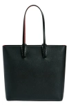 Christian Louboutin Cabata Zipped Ns Tote In Leather In Black