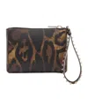 Christian Louboutin Cabata Leopard-print Stud-embellished Mini Bag In Black