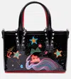 Christian Louboutin Cabata Mini Embellished Leather Tote Bag In Multi