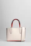 CHRISTIAN LOUBOUTIN CHRISTIAN LOUBOUTIN CABATA MINI HAND BAG IN ROSE-PINK LEATHER